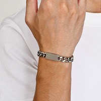 Bracelet en acier inoxydable de style cubain pour hommes, largeur 10 mm, avec fermoir magnétique spécial, style punk, bijoux