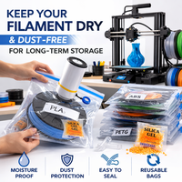 Kit de Bolsas de Almacenamiento al Vacío para Filamento de Impresora 3D con Bomba Eléctrica y Desecantes para PLA, PETG, ABS, TPU, Almacenamiento Sellado a Prueba de Humedad