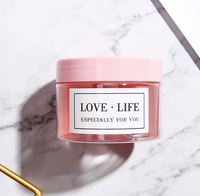 Emballage de soins de la peau cosmétiques de luxe pots transparents contenant de gommage au beurre de corps cosmétique pots de crème en plastique pour animaux de compagnie vides avec couvercles