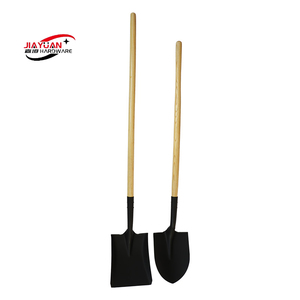 مجرفة حدائق، رؤوس مجارف من الفولاذ الكربوني 50Mn، مقبض خشبي، مجرفة مربعة الرأس للاستخدام الخارجي - Product Image 2