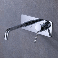 Chine Usine Murale Chrome Fini Salle De Bains Bassin Robinets En Laiton Lavabo Robinet