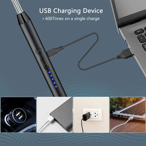 Encendedor de velas eléctrico, encendedor USB recargable largo arco a prueba de viento encendedores sin llama para velas <span class=keywords><strong>Camping</strong></span> barbacoa - Product Image 2