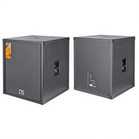 Subwoofer N118 de 18 pouces avec coque en bois et design de flight-case à bords en aluminium, robuste pour les enceintes de scène