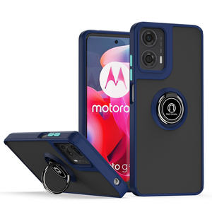 Mate esmerilado con funda de teléfono con soporte de anillo giratorio <span class=keywords><strong>360</strong></span> para fundas móviles Motorola MOTO G24 - Product Image 5