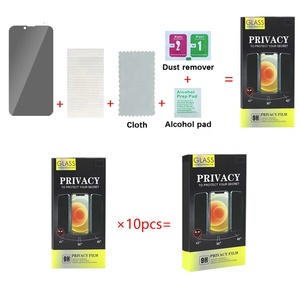 Protection d'écran en verre trempé anti-espion de 0,33 mm pour iPhone 16, 15, 14, 13, 12 Mini Pro Premium - Product Image 3