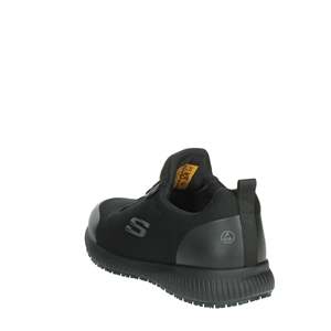 Chaussures décontractées noires à enfiler pour hommes, légères et confortables, mocassins de marche avec doublure en mesh et semelle extérieure en caoutchouc - Product Image 2