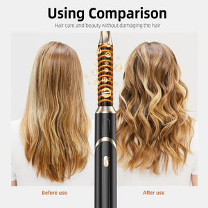 <span class=keywords><strong>Sèche</strong></span>-brosse à cheveux interchangeable 1000W 6 en 1 avec lisseur fer à friser <span class=keywords><strong>silencieux</strong></span> hôtel usage domestique moteur à courant alternatif ionique <span class=keywords><strong>électrique</strong></span> - Product Image 2