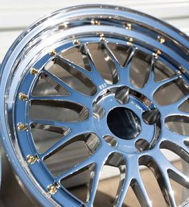 Jantes en alliage forgé chromées 18 19 20 pouces 5x120 5x112 5x114.3 pour <span class=keywords><strong>BBS</strong></span> LM BMW M2 M3 M4 F80 F82 Audi Porsche 911 <span class=keywords><strong>RS5</strong></span> Jantes de course - Product Image 3