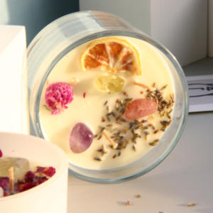 Velas perfumadas redondas para decoración del hogar, vela perfumada de cera de soja personalizada - Product Image 1