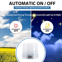 CNRIYA AS15-2316GL Interruptor Automático con Sensor de Luz Fotoeléctrico de Amanecer y Anochecer, Detector IP54/IP44, Lámpara Inductiva LED Disponible