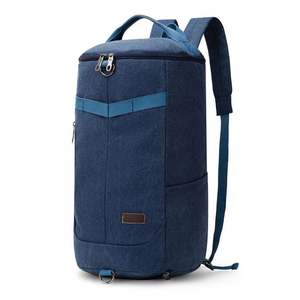 Unisex Canvas Laptop <b>Backpack</b> <b>Large</b> Size with USB Feature Custom Logo Fashionable Vintage Business Style for School Travel - Product Image 2