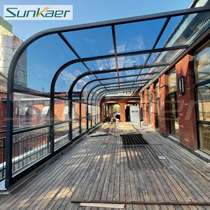 Diseño popular Proveedores de <span class=keywords><strong>vidrio</strong></span> de aluminio retráctil al aire libre sol gazebo sunroom patio recinto <span class=keywords><strong>terraza</strong></span> cubierta Casas Extensión - Product Image 3