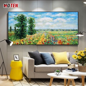 Vẽ tay ấn tượng mùa xuân hoa vải nghệ thuật trang trí bức Tranh phong cảnh dầu dày lấy cảm hứng từ <span class=keywords><strong>Monet</strong></span> - Product Image 1