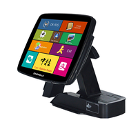 Zj-A7 Mini All-in-One Vehicle POS System Online Restaurant Clover Tablet with Software and Hardware Including Printer