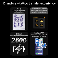 Machine de transfert d'imprimante de pochoir de tatouage temporaire thermique sans fil professionnel de Spark pour l'art corporel et les tatoueurs