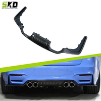 Diffuseur arrière pour BMW F80 M3 F82 M4 2014 à 2020 Kit de carrosserie en fibre de carbone sèche de style 3D pour BMW F82 M4 Diffuseur arrière en fibre de carbone