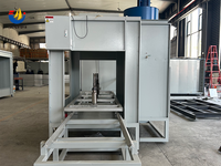 Ligne de production de peinture en poudre manuelle et automatique sur mesure, haute efficacité, avec four de séchage et cabines de pulvérisation, pour alliages de voitures, à économie d'énergie
