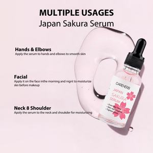 Sérum Visage à la Fleur de Cerisier Sakura Anti-Taches Brunes, Anti-Rides, Réducteur de Pores, Illuminateur, Raffermissant et Hydratant - Product Image 3