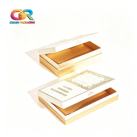 Emballage de cigarettes personnalisé de luxe, boîte cadeau rigide avec structure en carton blanc, logo estampé à chaud, intérieur en carton soyeux
