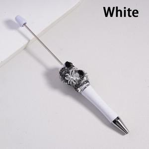 Penna a Sfera Gotica per Halloween con Ragno Carino, Fiore, Catena e Strass Trasparenti - Regalo Spaventoso - Product Image 2