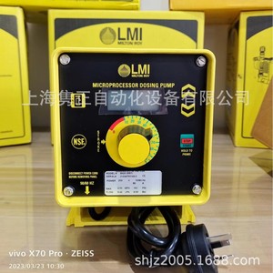 Pompe à moteur électrique Lmi Milton Roy Micropump B926-398Si 9,5 Lph 6,9 Bar pour dosage chimique - Product Image 1