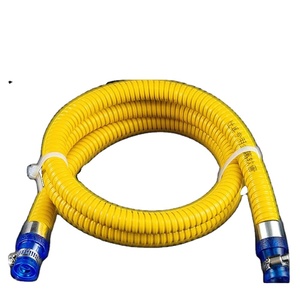 Cuisinière à gaz moderne antidéflagrante en acier inoxydable pour cuisine domestique, avec <span class=keywords><strong>tuyau</strong></span> de gaz naturel liquéfié en PVC et flexibles de plomberie - Product Image 1