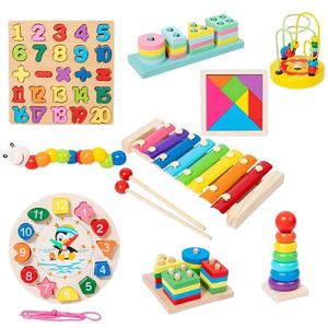 Groothandel Acht-Tone Houten Piano Regenboog Toren Kolom Twist Worm Set Educatie Kinderen Educatief Speelgoed - Product Image 5