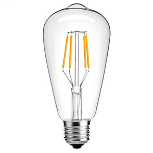 <span class=keywords><strong>Ampoules</strong></span> LED vintage Edison ambre à économie d'énergie 4W 6W 8W, ampoule à filament LED transparente - Product Image 1