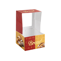 Boîte d'emballage de luxe personnalisée imprimée sur mesure avec logo, pliable, grande capacité (6 pièces) pour gâteaux et cupcakes, avec fenêtre