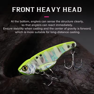 Señuelo duro <span class=keywords><strong>de</strong></span> pesca Metal VIB ARES 5G 7G 10g 15g anzuelo triple doble agujero bajo centro <span class=keywords><strong>de</strong></span> gravedad <span class=keywords><strong>cebo</strong></span> <span class=keywords><strong>de</strong></span> vibración Artificial - Product Image 4