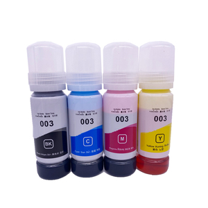 Kit de recharge d'<span class=keywords><strong>encre</strong></span> à base de colorants 003 en <span class=keywords><strong>bouteille</strong></span> de 70 ml pour imprimantes jet d'<span class=keywords><strong>encre</strong></span> Epson L3100 L3101 L3110 L3150 L5190 L3116 L5196, 4 couleurs - Product Image 2
