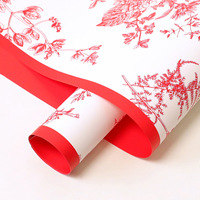 Meistverkauftes Botanisches Glanz-Bouquet-Wrap Wasserdichtes Blumenladen-Verpackungsmaterial Valentinstag Koreanische Edition Papier