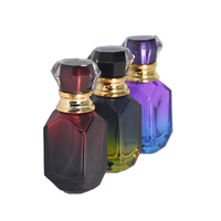 Nouveau flacon de parfum de luxe en verre, dégradé rose-violet, avec pulvérisateur à fine brume, 30ml 50ml, vide, avec bouchon de pulvérisation, impression sérigraphique, rectangulaire