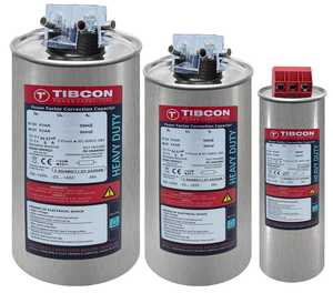 Condensateur de puissance basse tension Tibcon, 3 phases, MKP, boîtier en aluminium cylindrique, auto-réparateur, anti-explosion, condensateur PFC 400V-480V - Product Image 2