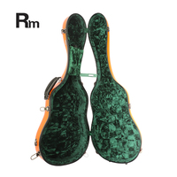 Kotak Gitar Fiber Glass dengan Kunci Pengaman, Tahan Lama, Berkualitas Tinggi, Kuat, untuk Gitar Klasik Akustik, Tersedia Banyak Warna