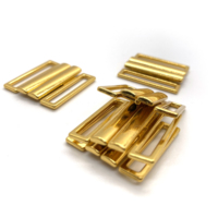 Nuevo Cierre de Metal Dorado para Sujetador de 25 mm, Hebilla de Metal Dorado de Lujo para Bikini, Clips de Cierre para Bikini