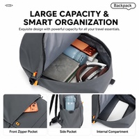 Sac à dos professionnel pour homme, idéal pour ordinateur portable 15,6 pouces, étanche, pour voyage et bureau, vente en gros