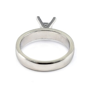 Anillo de compromiso de oro blanco de 18 quilates con diseño de X y engaste de diamantes de varias filas, regalo personalizado para cumpleaños de esposa - Product Image 3