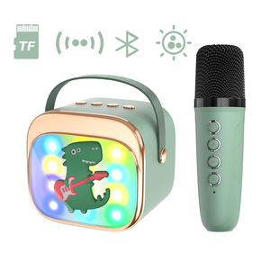 Mini Altoparlante <span class=keywords><strong>Karaoke</strong></span> Professionale con Griglia Metallica, Stereo, Portatile con Luce LED per Casa - Product Image 3