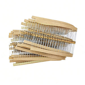 5000 résistances à film de carbone 1/4W 5% 1R-1M 1.2K 1.5 2 2.2 3 3.3 4.7 5.1 10 15 22 33 47 100 200 300 470 ohms avec code couleur - Product Image 1