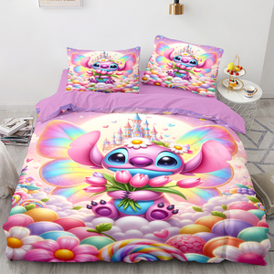 Phim Hoạt Hình Bộ Đồ Giường Đặt 4 Mảnh, Kỹ Thuật Số In Comforter Set, Dễ Thương Trẻ Em Bộ Đồ Giường, Thoáng Khí Polyester, Cho Bé Trai Và Bé Gái - Product Image 1