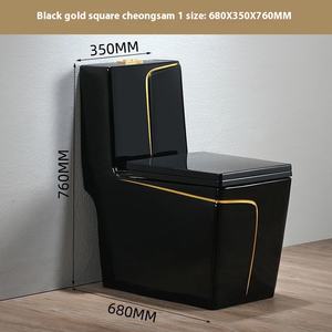 Système <span class=keywords><strong>de</strong></span> pompage d'<span class=keywords><strong>eau</strong></span> <span class=keywords><strong>de</strong></span> siphon <span class=keywords><strong>de</strong></span> <span class=keywords><strong>toilette</strong></span> en céramique carré gris moderne Big Power S-Trap Design Dual-Flush pour usage domestique dans la salle <span class=keywords><strong>de</strong></span> bain - Product Image 4