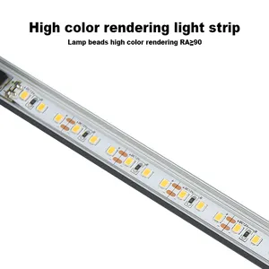 Surface Mounted Custom Length Ingebouwde Dimmer Sensor Switch Aluminium Garderobe Led Shelf Strip Light