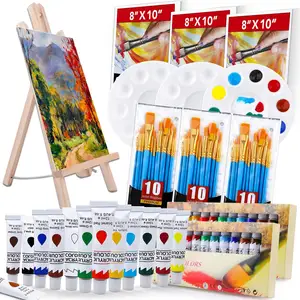 Acrylic Painting Artist Professional Kit Hand Painted Canvas Painting set Acrylic Paint on Canvas Kit