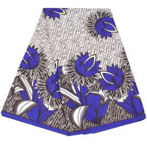 Véritable wax floral block prints tissu wax tissu wax - Product Image 3