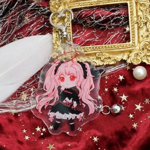 Breloques en acrylique personnalisées avec logo imprimé, à aile mobile, vente en gros, créez votre propre porte-clés en plastique, porte-clés en acrylique anime personnalisé - Product Image 4