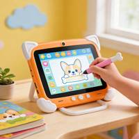 Tablette Android 13 de 7 pouces, processeur Octa Core, 64 Go, double SIM, Wi-Fi, 4G, 3G, 2G, écran tactile capacitif avec stylet pour dessin, idéale pour les enfants