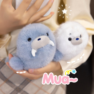 Peluches d'animaux marins mignons, mascottes en peluche personnalisées, décoration de bureau, phoque, dauphin, requin, orca en peluche - Product Image 2