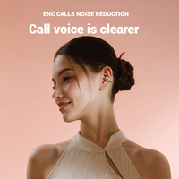 Casque Bluetooth OWS Q87 au design rétro de caméra, à clipser sur l'oreille, avec suppression du bruit d'appel ENC, écouteurs sportifs sans fil à clip d'oreille