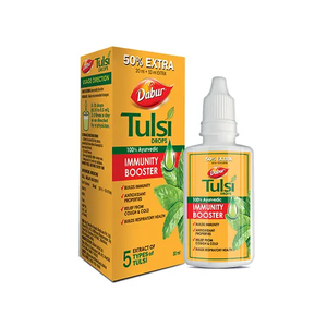 Suministro de fábrica Dabur Tulsi Drops para el refuerzo de la inmunidad Suplemento sanitario para la exportación mundial de la India - Product Image 2